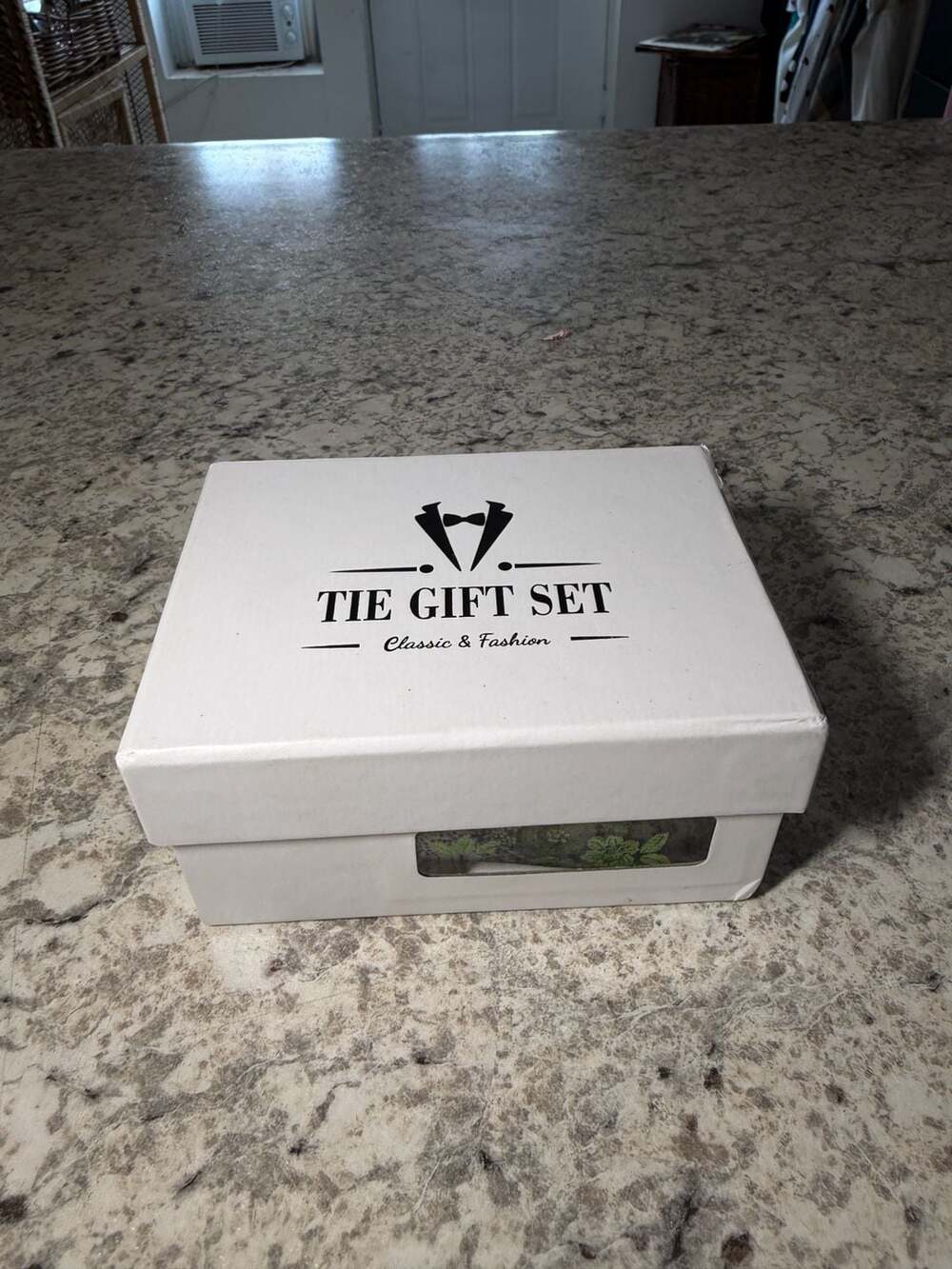Tie Gift Set Classic & Fashion Black Silvery & Green